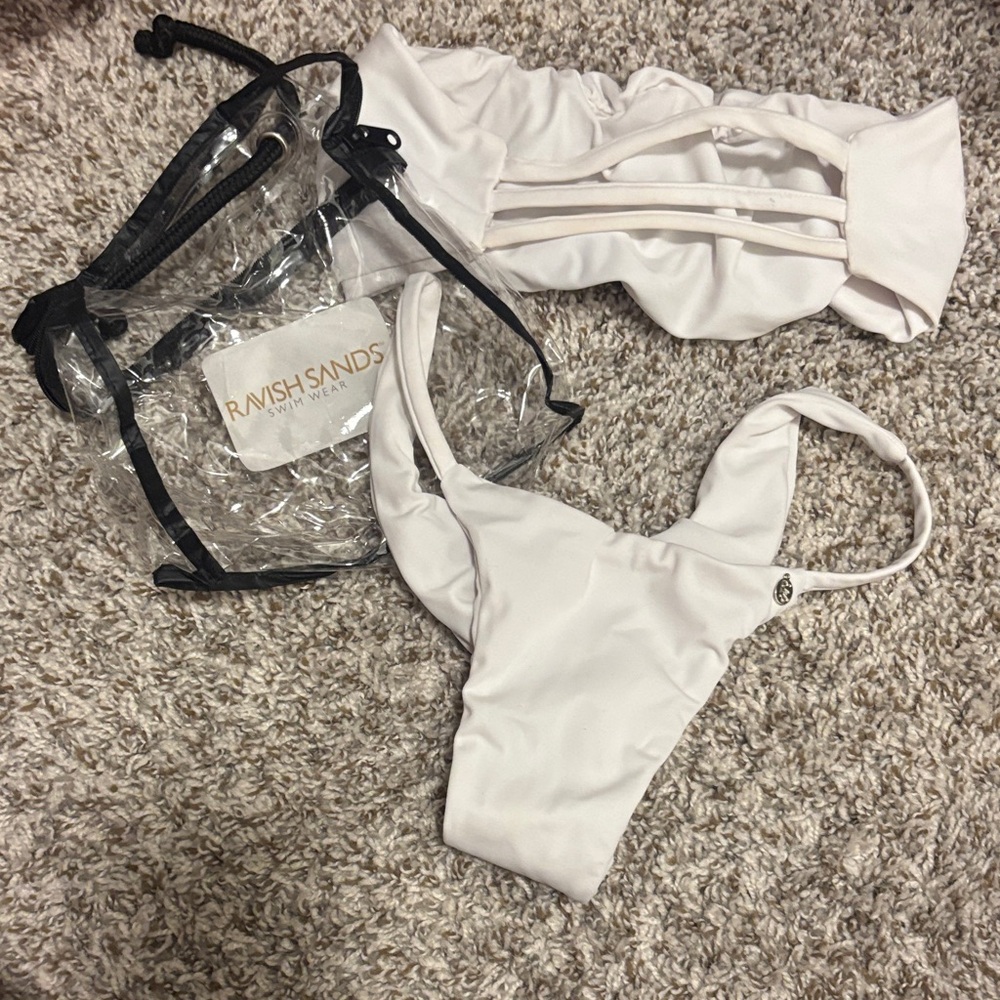 Ravish Sands White Bikini Set